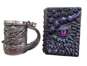 Подарунковий набір Кухоль 3D Корабель Вікінгів і Блокнот 3D «Око Ілюзій»