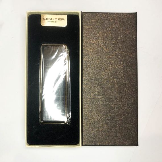 USB зажигалка в подарочной упаковке с двумя спиралями накаливания. Цвет: черный | Зображення 3