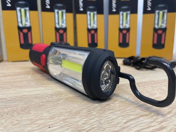 Led-ліхтар з функцією павербанка чорно-червоний | Зображення 8