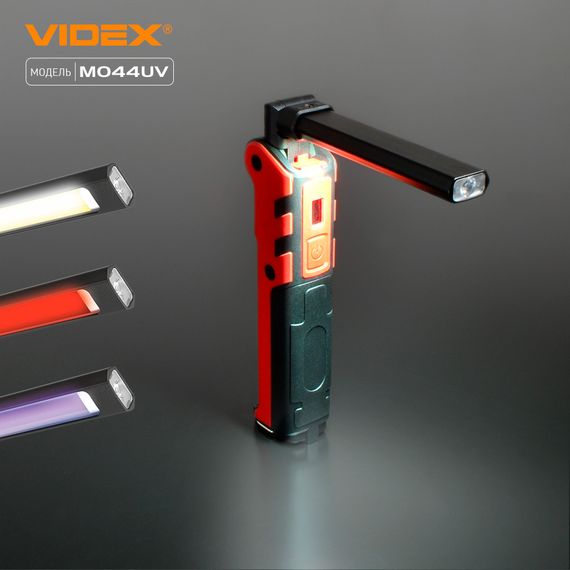 Многоцелевой фонарь Videx VLF-M044UV с белым, красным и ультрафиолетовым светом | Зображення 4