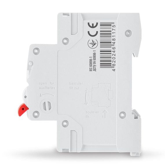 Автоматичний вимикач RS4 1п 20А С 4,5кА VIDEX RESIST (VF-RS4-AV1C20) | Зображення 1