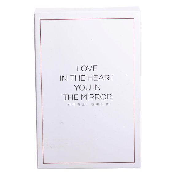 Дзеркало з лед підсвічуванням настільне складне 19.5х13.5 см косметичне для макіяжу Зелене HP-10-8AGR | Зображення 9