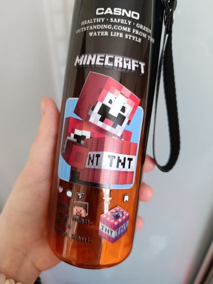 Дитяча пляшка для води Casno «Minecraft» 560 мл | Зображення 4
