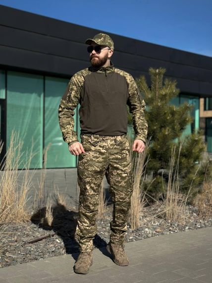 Військовий Комплект DE LUX Піксель TWILL 3 в 1 mm14 Убакс + Штани + Легка Куртка Military | Зображення 6