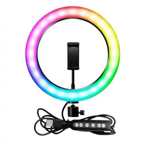 Кільцева LED-лампа RGB MJ26 (26 см) (1 кріплення) (керування на дроті) (40) | Зображення 1