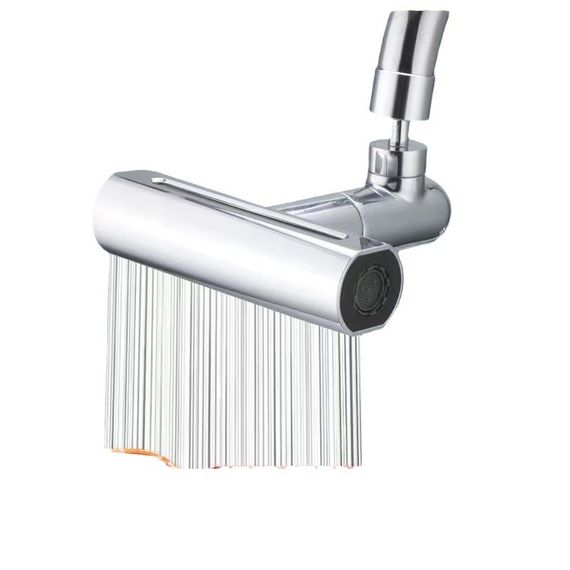 Водосберегательная насадка SHOWER HEAD на кухонный кран с широкой лейкой – распылителем и вращением 360° · 4 режима струи | Зображення 1