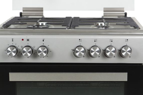 Плита газовая с электродуховкой Ventolux GE 6060 CS 6MT (X) нержавейка 60 см | Зображення 5