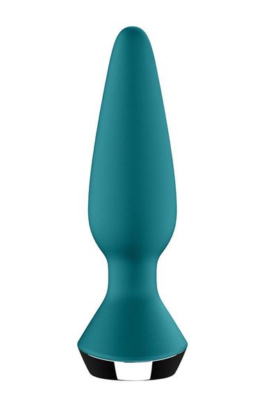 Анальна пробка з двома моторами та керуванням з телефону Satisfyer Plug-ilicious 1 Petrol, зелений Sex Aura | Зображення 5