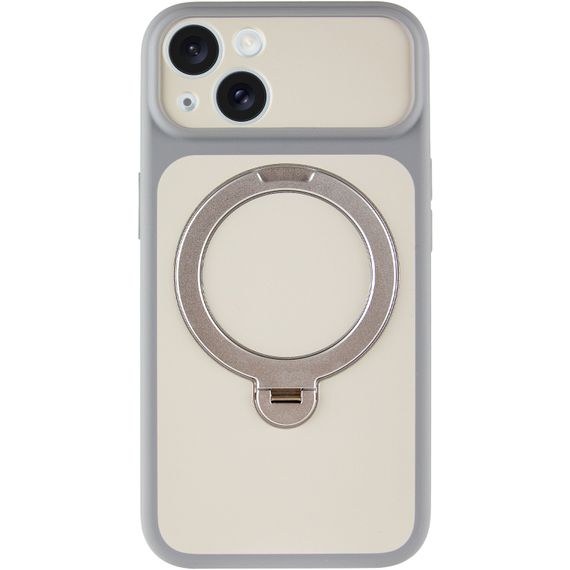 Чохол Ummi Full Camera with Magnetic Fit HQ Ring для Apple iPhone 15 (6.1") Grey | Зображення 1