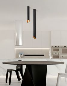 Люстра стельова на 1 лампочку 27621 Чорний 59х6х6 см.