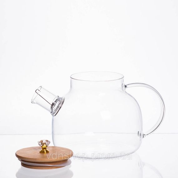 Чайний набір із товстого скла 5 предметів на 4 персони 64486-24 | Зображення 1