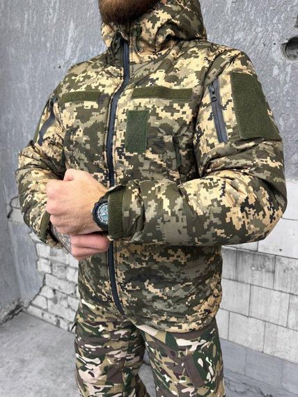 Зимняя тактическая куртка пиксель lieutenant  ВТ6843 | Зображення 6
