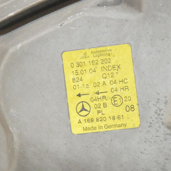Фара права Mercedes A-Class W168 1997-2004 Фара передня права Мерседес в168 A1688201861 0301192202 | Зображення 5