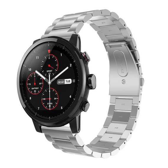 Металевий ремінець Primo для годинника Xiaomi Huami Amazfit SportWatch 2 / Amazfit Stratos - Silver
