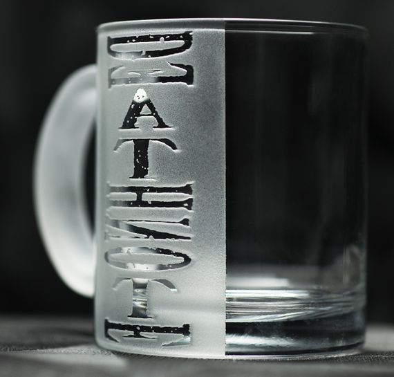 Подарочная чашка для чая кофе 320 млс c гравировкой аниме тетрадь смерти Death Note | Зображення 2