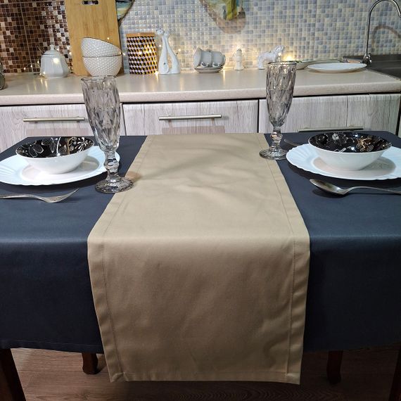 Скатертина SoundSleep Loisa водостійка 130х180 см темно-сіра (2800004658362) | Зображення 4