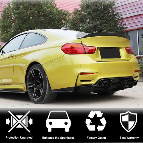 Дифузор заднього бампера V1 (для F80, Карбон) для BMW 3 серія F-30/31/34 2012-2019 рр | Зображення 1