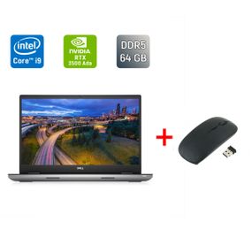 Мобільна робоча станція Б-клас Dell Precision 7780 / 17.3" (3840x2160) IPS / Intel Core i9-13950HX (24 (32) ядра по 2.2 - 5.5 GHz) / 64 GB DDR5 / 1000 GB SSD / nVidia RTX 3500 Ada, 12 GB GDDR6, 192-bit / WebCam / Windows 11 б/в + Подарунок Миша / USB