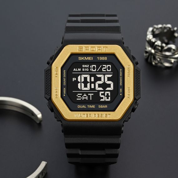 Чоловічий годинник Skmei 1988GD Gold | Зображення 2
