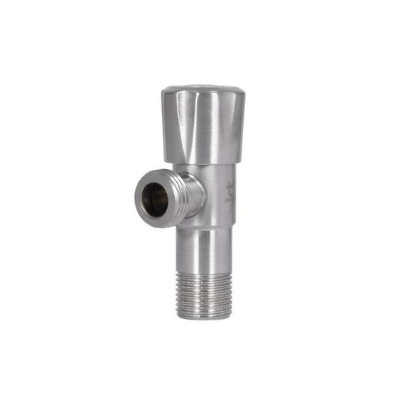Кран кутовий Thermo Alliance Standart 1/2"НН неірж., з керам. буксий TAS347W1515SS