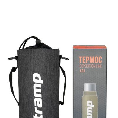 Чехол для термоса Tramp TRA-291-grey-melange 1.2 л темно-серый | Зображення 1