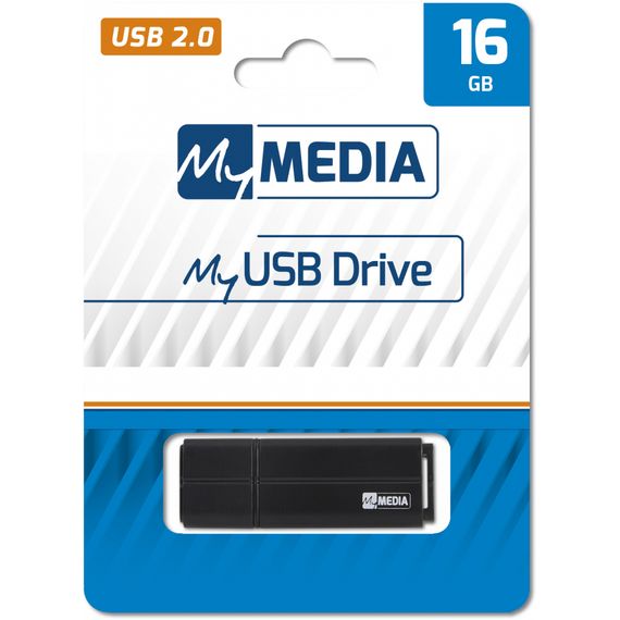 USB флеш накопичувач Verbatim 16GB MyMedia Black USB 2.0 (69261) | Зображення 3