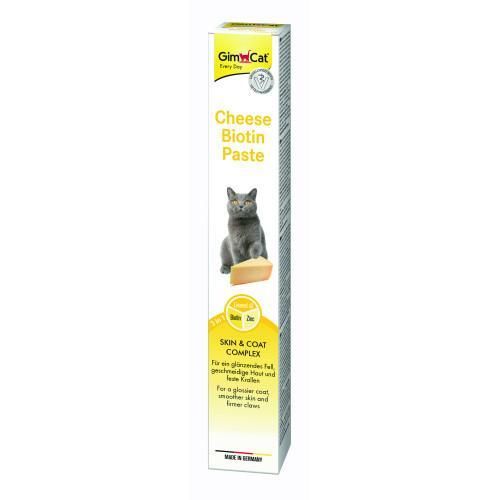 Паста для кішок GimCat Cheese Biotin Paste сирна з біотином, 100 г