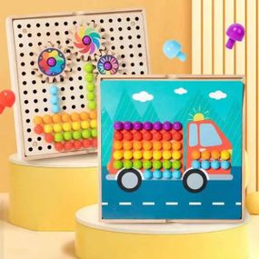 Набор деревянный мозаика с карточками заданиями С68269