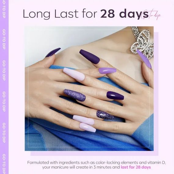 Набір для нігтів з акриловим порошком для занурення — 4 кольори: Золотистий, Блиск, Нейтральний, що починає мас | Зображення 2