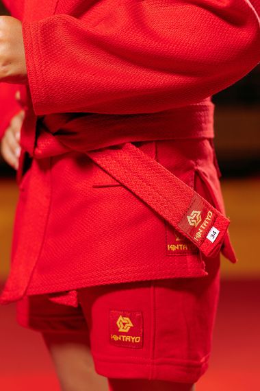 Форма для самбо (самбовка) червона TM "Kintayo", 145 зріст, щільність 550 гр/м.кв. | Зображення 2
