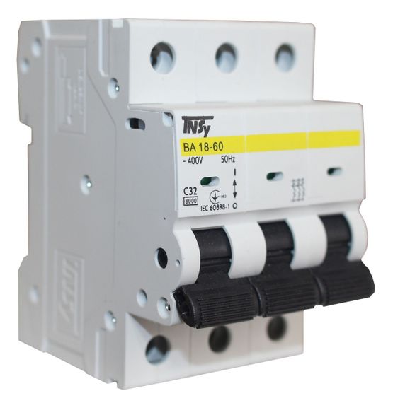 Автоматичний вимикач ВА18-60 3Р 32А 6кА х-ка C Ny95504750