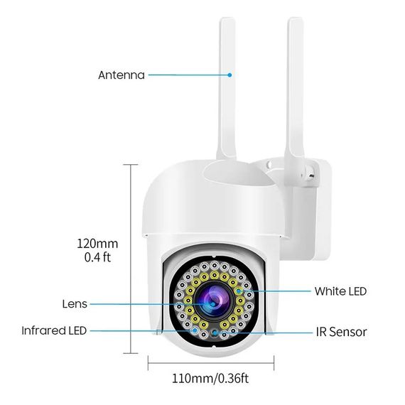 Камери DVR KIT 7103 з 4 поворотними камерами XPRO 360-градусний огляд (44577-7103_4834) | Зображення 3