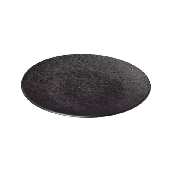 Тарілка сервірувальна порцелянова 25 см чорна HP-7-727 | Зображення 3