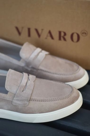 Чоловічі бежеві лофери 41 розмір | Зображення 4