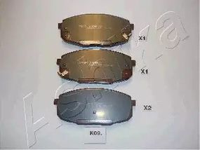 Колодки передні гальмівні Hyundia i30/KIA C'eed 02-, ASHIKA (50K0009)