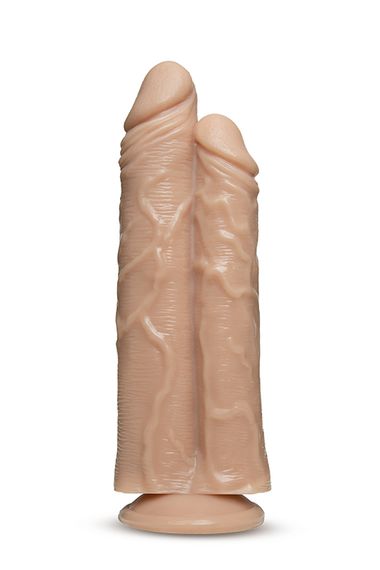Подвійний фалоімітатор Dr. SKIN DR. DOUBLE STUFFED FLESH, Телесный