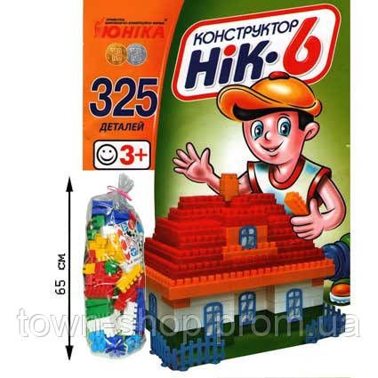 Детский конструктор НИК-6 70934, 325 больших деталей