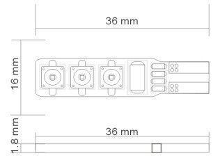 Светодиодная автолампа T10(W5W) 9W OSRAM CHIP(7060 3W)  Canbus (180 Lm)  с "обманкой" (Precision) | Зображення 1
