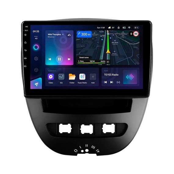 Штатна магнітола серії Teyes CC3L під Citroen C1 2005-2014, Peugeot 107 2005-2014, Toyota Aygo 2005-2014 (W1)