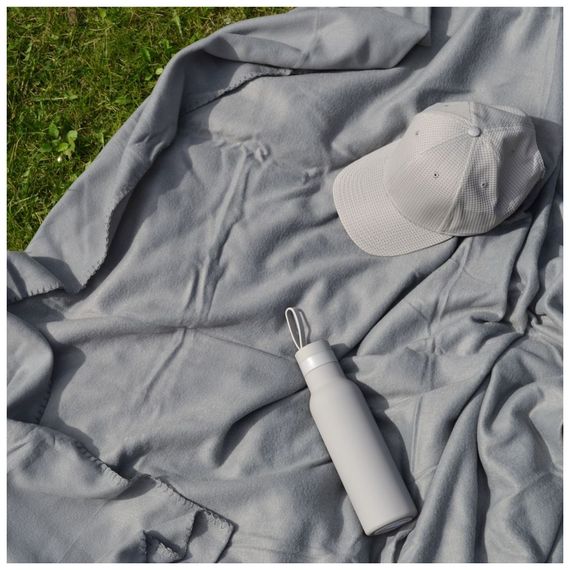 Плед Bergamo флісовий Warm у чохлі 150 х 180 см Сірий (202311pl-07) | Зображення 3