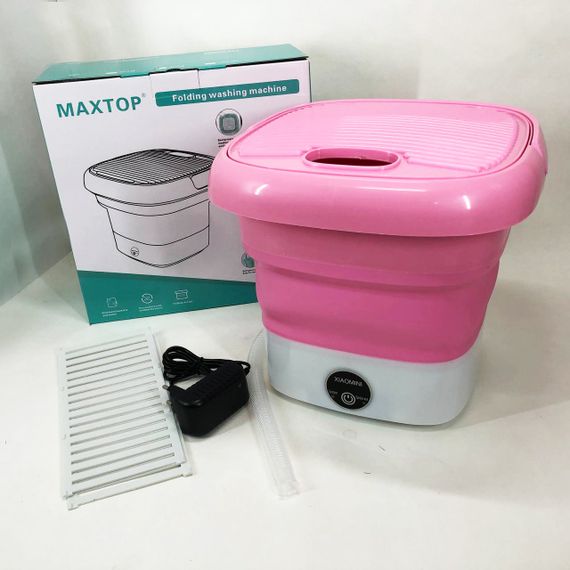 Пральна машина MAXTOP machine, Пральна машина для дачі без водопроводу. Колір: рожевий | Зображення 6