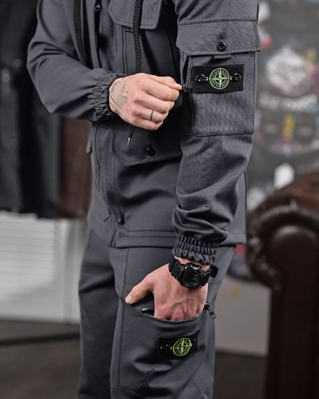 Спортивний костюм Stone Island  сірий | Зображення 7