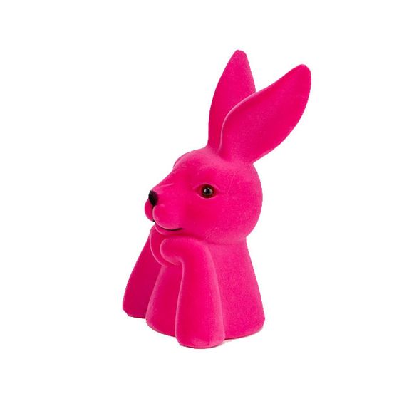 Декоративная фигурка Пасхальный кролик Pink Fluffy Bunny 25 см | Зображення 1