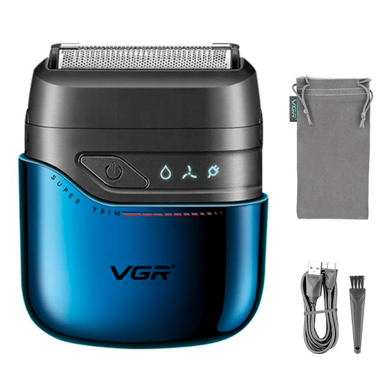 Електробритва VGR V-364 BLUE шейвер, подвійне лезо, IPX7 (45697-V-364 BLUE_441) | Зображення 2