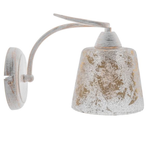 Бра настенное накладное классическое BKL-595W/1 E14 WH/G | Зображення 4