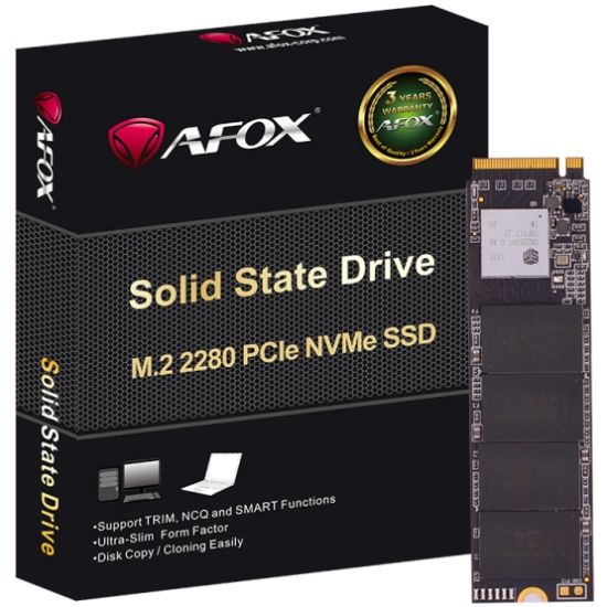 SSD 512Gb AFox ME300 M.2 2280 PCIe NVMe Gen 3x4 3D QLC NAND, Retail | Зображення 1