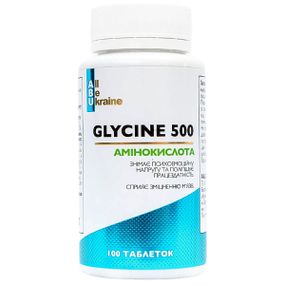 Гліцин All be Ukraine Glycine 500 mg 100 Tabs