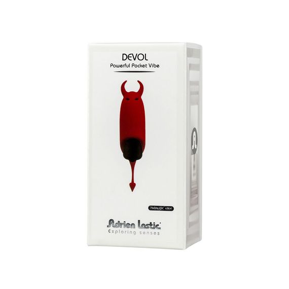 Віброкуля Adrien Lastic Pocket Vibe Devol з хвостиком і ріжками | Зображення 4