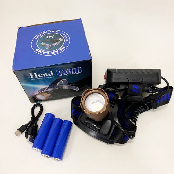 Фонарь налобный A49-TG 3x18650 | Зображення 4