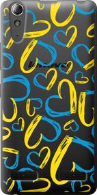 Чехол на Lenovo K3 (K30-t) Сердца UA "5292u-114-17620"